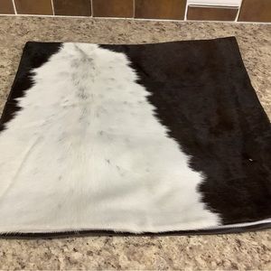 100% cowhide pillow cover